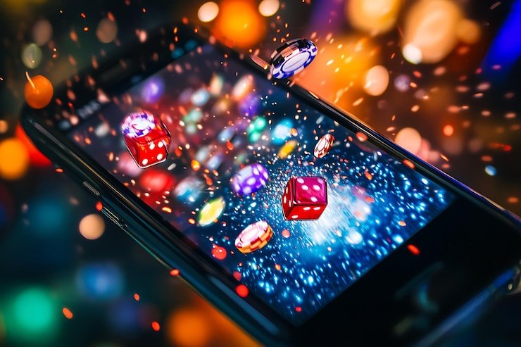Pengguna memeriksa APK di perangkat Android